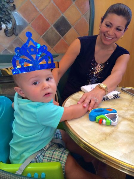 Lucas, the lone man, with his leading lady, Yanell