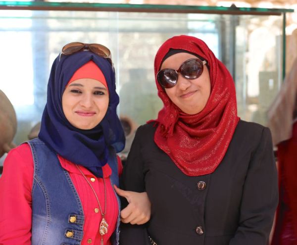 they posed in the Mount Nebo Museum