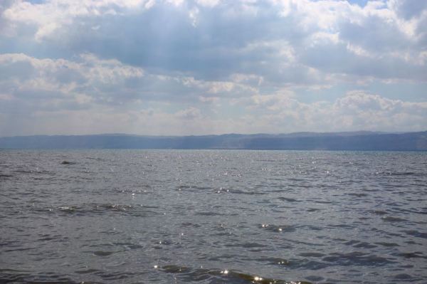 feet in the Dead Sea