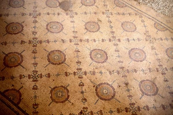 large mosaic at Church of the Apostles in Madaba, Jordan