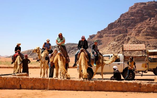 camel option through Wadi Rum vs. 4WD that we took