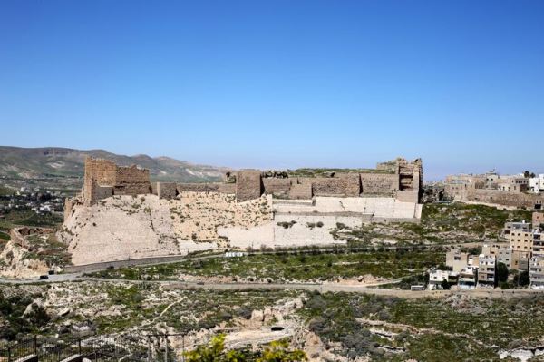 zoomed-in view of Karak Castle