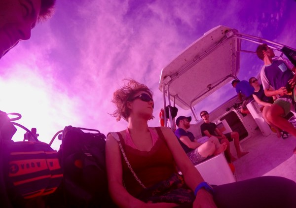 boat ride to first dive