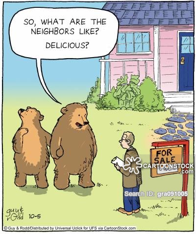 'So, what are the neighbors like? Delicious?'
